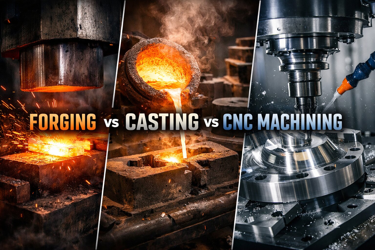 Forging v/s Casting v/s CNC Machining - RPPL